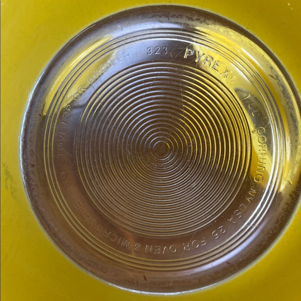 3- Pyrex Vintage Mixing Bowls Yellow Clear Bottoms - Picture 8 of 16